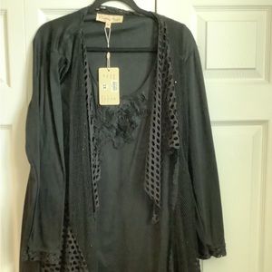 NWT Long sleeve layered top